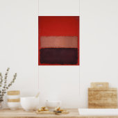 Mark Rothko - No. 46 (Zwart, Oker, Rood Over Rood) Poster (Keuken)