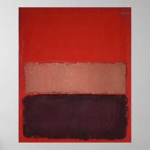 Mark Rothko - No. 46 (Zwart, Oker, Rood Over Rood) Poster