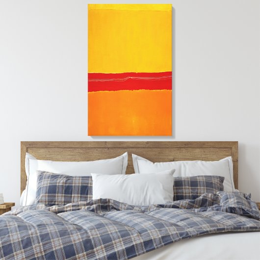 Mark Rothko - No.5No.22 - 1950 Canvas Afdruk (Insitu (Slaapkamer))