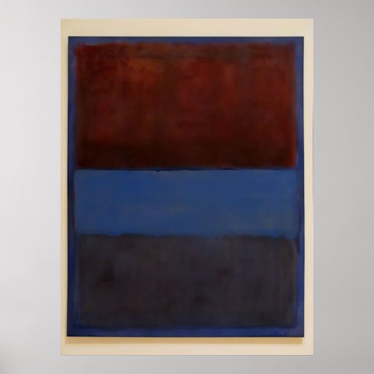 Mark Rothko - No.61 (Roest en Blauw) - 1953 Poster (Voorkant)