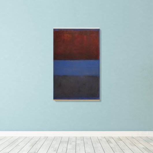 Mark Rothko - No.61 Rust en blauw - 1953 Canvas Afdruk (Insitu (Houten vloer))