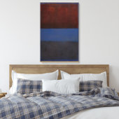 Mark Rothko - No.61 Rust en blauw - 1953 Canvas Afdruk (Insitu (Slaapkamer))