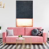 Mark Rothko - No. 7 Dark Over Light - 1954 Canvas Afdruk (Insitu (Woonkamer))