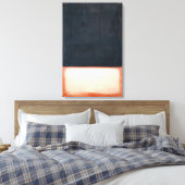 Mark Rothko - No. 7 Dark Over Light - 1954 Canvas Afdruk (Insitu (Slaapkamer))