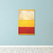 Mark Rothko - Nr. 13 Wit, Rood op Geel Canvas Afdruk (Insitu (Houten vloer))