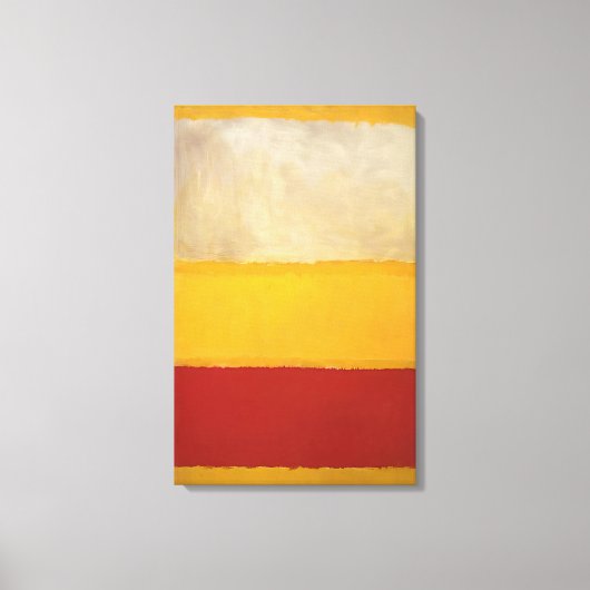 Mark Rothko - Nr. 13 Wit, Rood op Geel Canvas Afdruk (Voorkant)