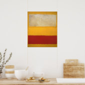 Mark Rothko - Nr. 13 (Wit, Rood op Geel) Poster (Keuken)
