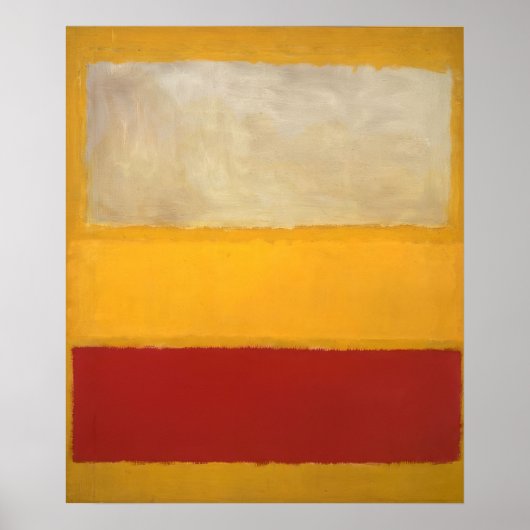 Mark Rothko - Nr. 13 (Wit, Rood op Geel) Poster (Voorkant)