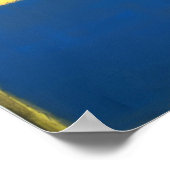 Mark Rothko - Nr. 6 (Geel, Wit, Blauw Over Geel Poster (Hoek)