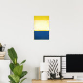 Mark Rothko - Nr. 6 (Geel, Wit, Blauw Over Geel Poster (Thuiskantoor)