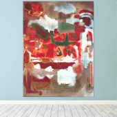 Mark Rothko painting Canvas Afdruk (Insitu (Houten vloer))