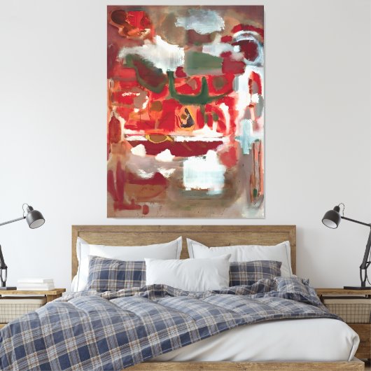 Mark Rothko painting Canvas Afdruk (Insitu (Slaapkamer))