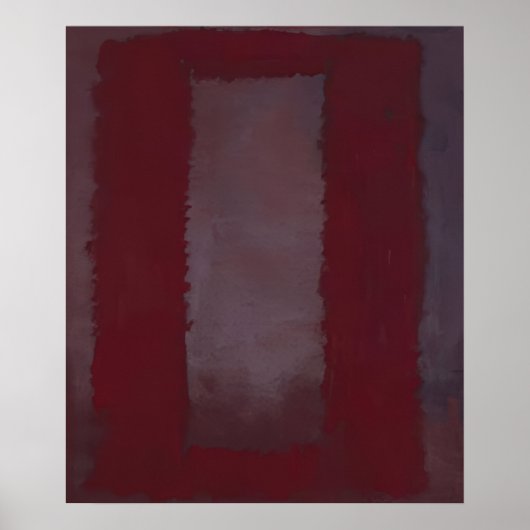Mark Rothko - Rood op Maroon - 1959 Poster (Voorkant)