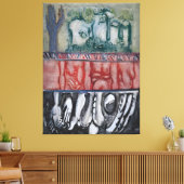 Mark Rothko-schilderij Canvas Afdruk (Insitu (Woonkamer))