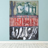 Mark Rothko-schilderij Canvas Afdruk (Insitu (Houten vloer))