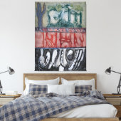 Mark Rothko-schilderij Canvas Afdruk (Insitu (Slaapkamer))