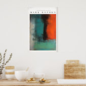 Mark Rothko stijl moderne canvas abstractie Poster (Keuken)