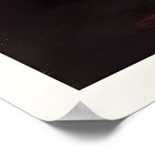 Mark Rothko stijl vette zwarte en gele abstracte Poster (Hoek)