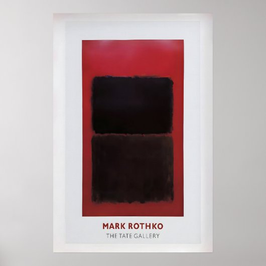 Mark Rothko tentoonstelling poster vintage abstrac (Voorkant)