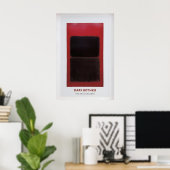 Mark Rothko tentoonstelling poster vintage abstrac (Thuiskantoor)