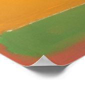 Mark Rothko - United (Blauw, Geel, Groen op Rood) Poster (Hoek)