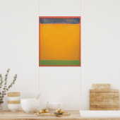 Mark Rothko - United (Blauw, Geel, Groen op Rood) Poster (Keuken)