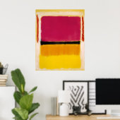 Mark Rothko - Violet, Zwart, Oranje, Geel op Wit Poster (Thuiskantoor)