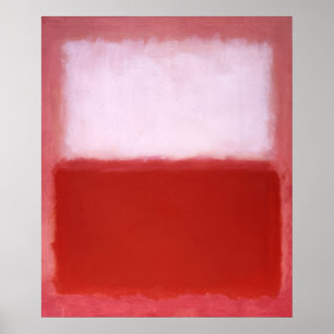Mark Rothko - Wit over rood - 1957 Poster