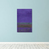 Mark Rothko - Zonder titel [Blauw, groen en bruin] Canvas Afdruk (Insitu (Houten vloer))