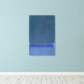 Mark Rothko - Zonder titel Groen op blauw - 1968 Canvas Afdruk (Insitu (Houten vloer))