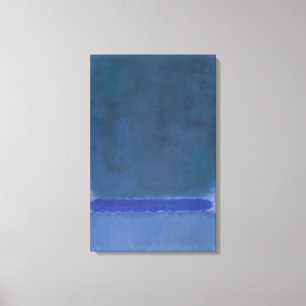 Mark Rothko - Zonder titel Groen op blauw - 1968 Canvas Afdruk