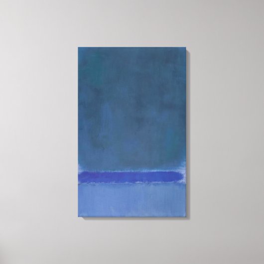 Mark Rothko - Zonder titel Groen op blauw - 1968 Canvas Afdruk (Voorkant)