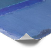 Mark Rothko - Zonder titel (Groen op Blauw) - 1968 Poster (Hoek)
