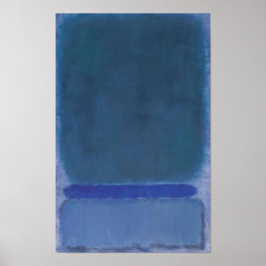 Mark Rothko - Zonder titel (Groen op Blauw) - 1968 Poster (Voorkant)