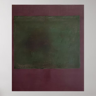 Mark Rothko - Zonder titel (Groen op Maroon) - 196 Poster