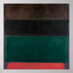 Mark Rothko - Zonder titel (roodbruin, zwart, groe Poster