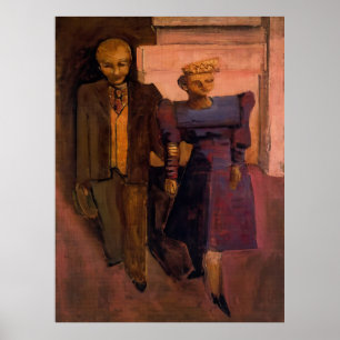 Mark Rothko - Zonder titel (staande man en vrouw)  Poster