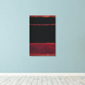 Mark Rothko - Zwart in diep rood - 1957 Canvas Afdruk (Insitu (Houten vloer))