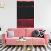 Mark Rothko - Zwart in diep rood - 1957 Canvas Afdruk (Insitu (Woonkamer))