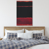 Mark Rothko - Zwart in diep rood - 1957 Canvas Afdruk (Insitu (Slaapkamer))