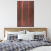 Mark Rothko - Zwart op Maroon - 1958 Canvas Afdruk (Insitu (Slaapkamer))