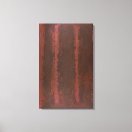 Mark Rothko - Zwart op Maroon - 1958 Canvas Afdruk (Voorkant)