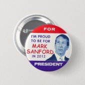 Mark Sanford, 2012 voor de Button van Presidenten (Voorkant /achterkant)