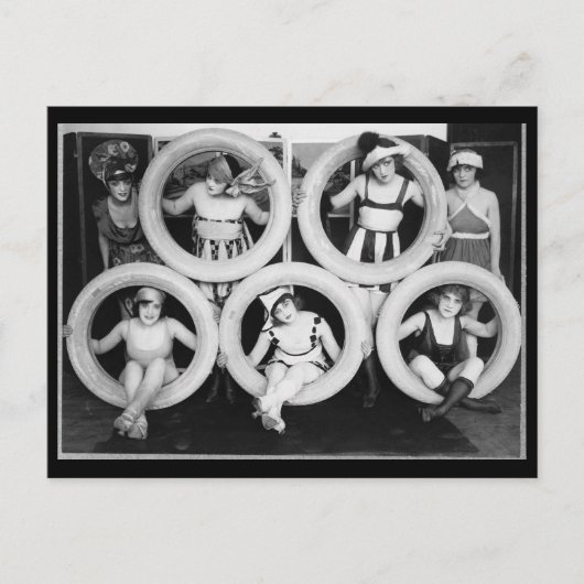 Mark Sennett Bathing Beauties Briefkaart (Voorkant)