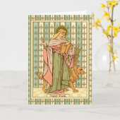 Mark the Evangelist (RLS 09) Blank Greeting Kaart (Gele Bloem)