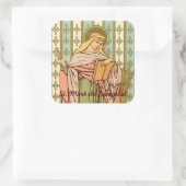 Mark the Evangelist (RLS 09) Vierkante Sticker (Tas)