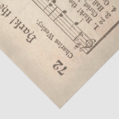 Mark the Herald Angels Zing Muziekblad Decoupage Tissuepapier (Detail)