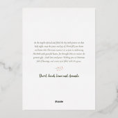 Mark the Herald Angels zingt Noordse Kerst Folie Feestdagenkaart (Achterkant)