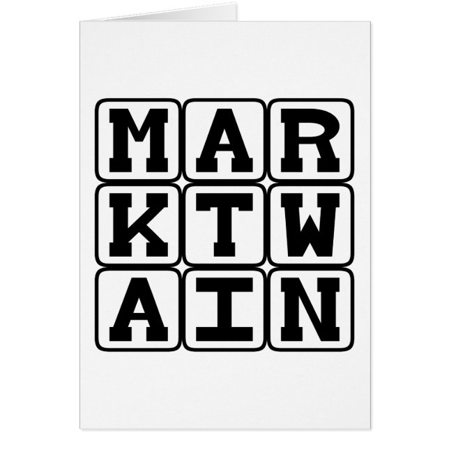 Mark Twain, Auteur van Tom Sawyer en Huck Finn (Voorkant)