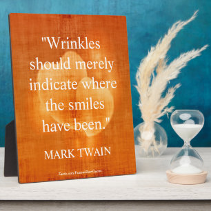 Mark Twain Birthday Quote met hart Fotoplaat